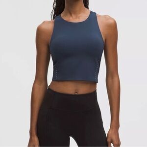 lululemon athletica Seift Speed High-Neck Crop Sports Bra - black